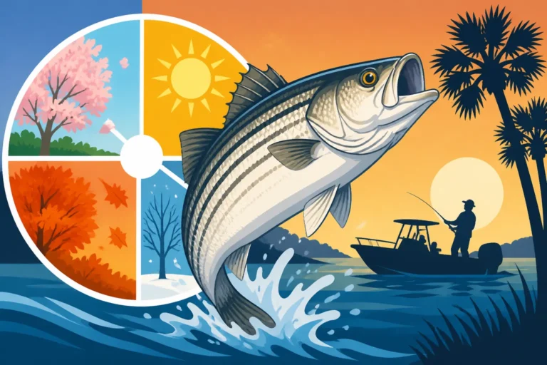 Best Time of Year to Catch Hybrid Striped Bass