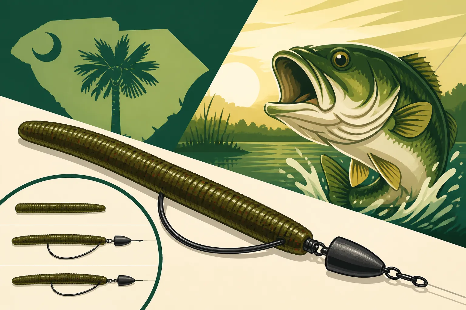How to Rig a Texas-Rig Worm for Bass