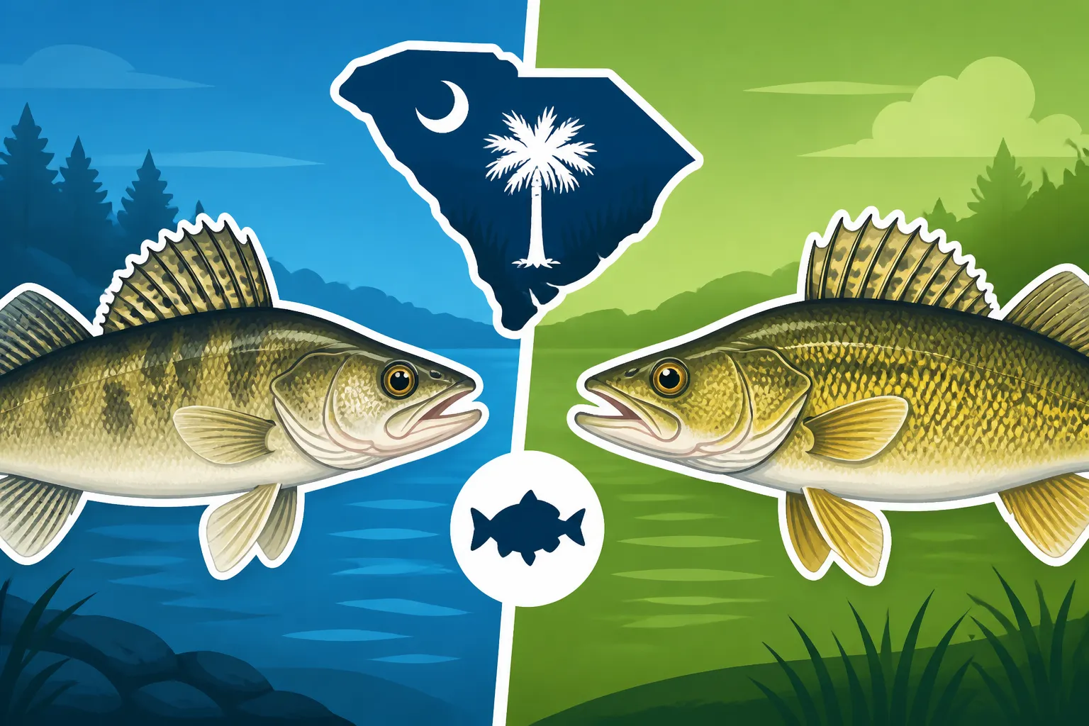 What Does a Sauger Look Like Compared to a Walleye?