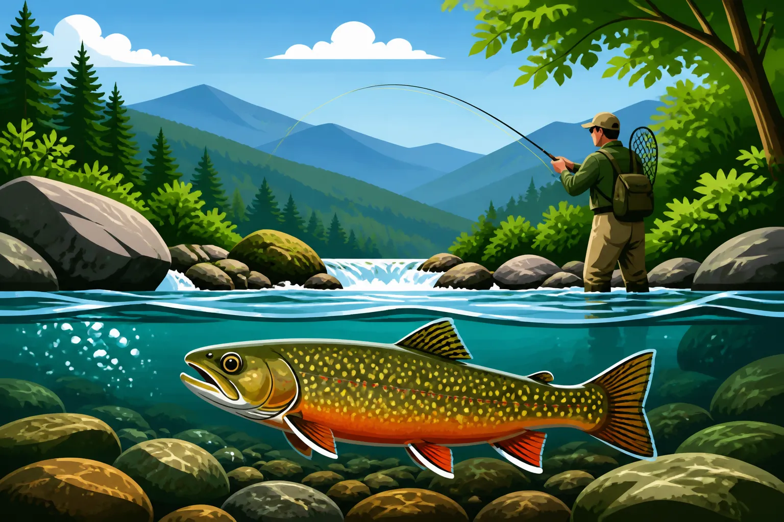 Native Brook Trout Streams in South Carolina's Blue Ridge Mountains