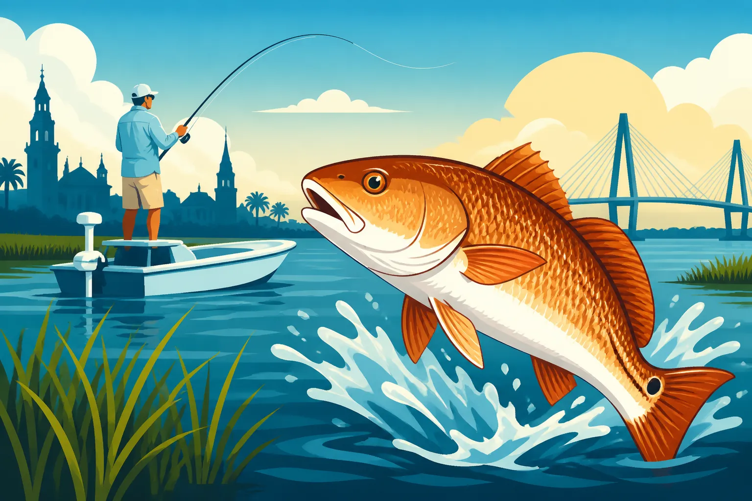 Where to Catch Redfish Near Charleston, South Carolina