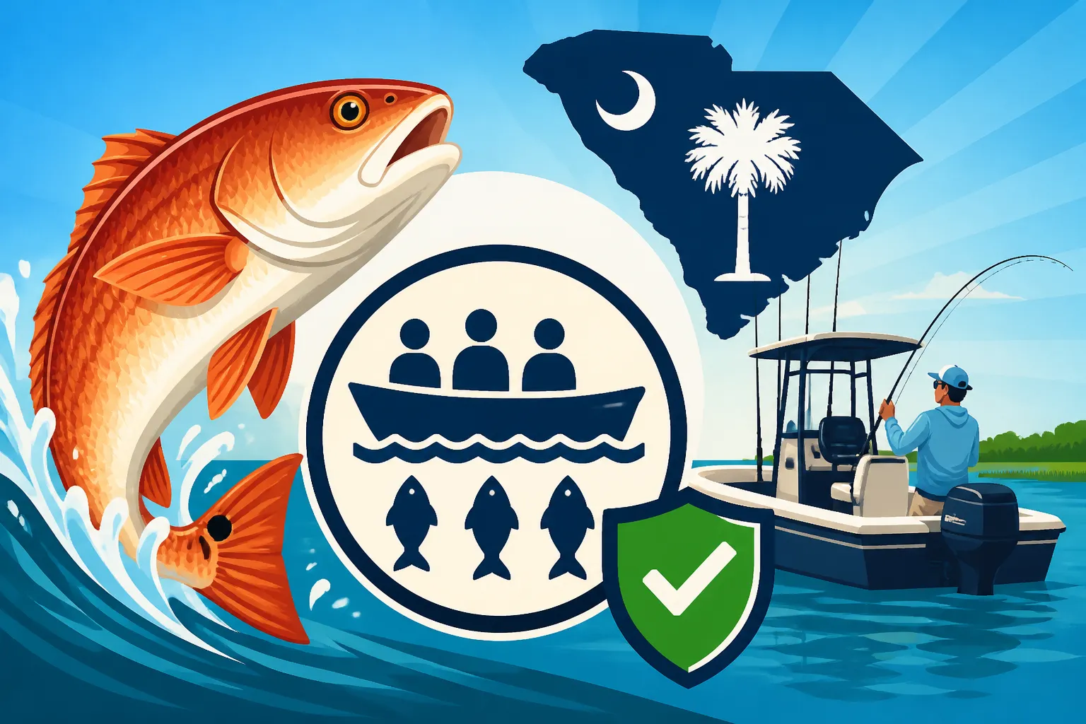 South Carolina Redfish Vessel Limit Rules Explained