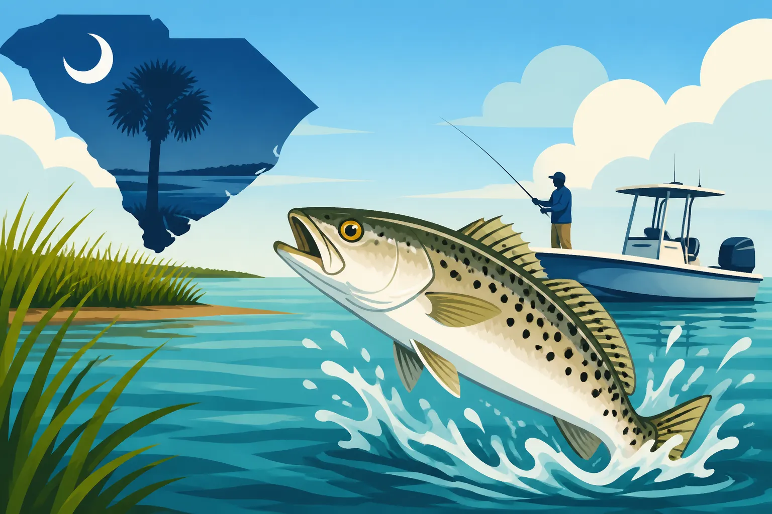 Where to Catch Spotted Seatrout in South Carolina's Inshore Waters