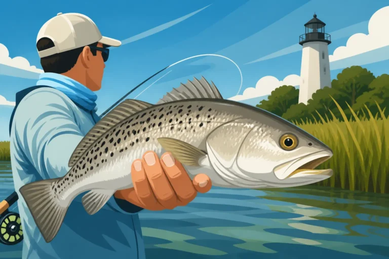 Spotted Seatrout Fishing Near Beaufort
