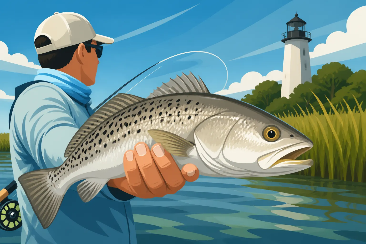 Spotted Seatrout Fishing Near Beaufort