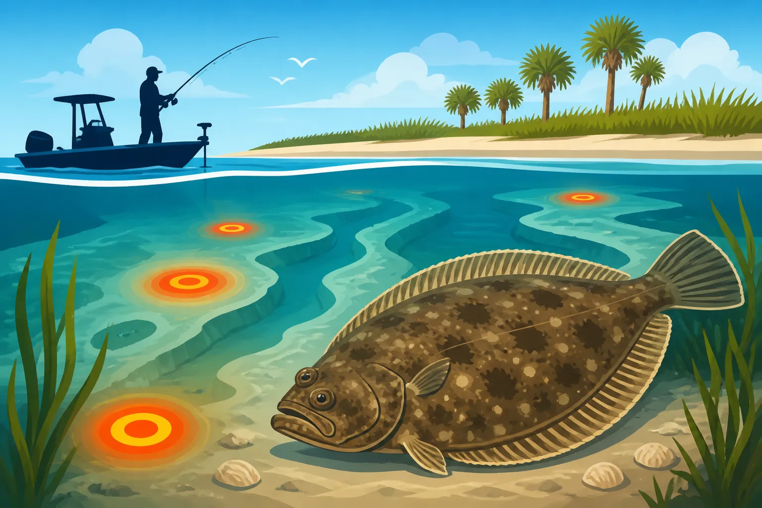 Flounder Hot Spots Along South Carolina's Barrier Islands