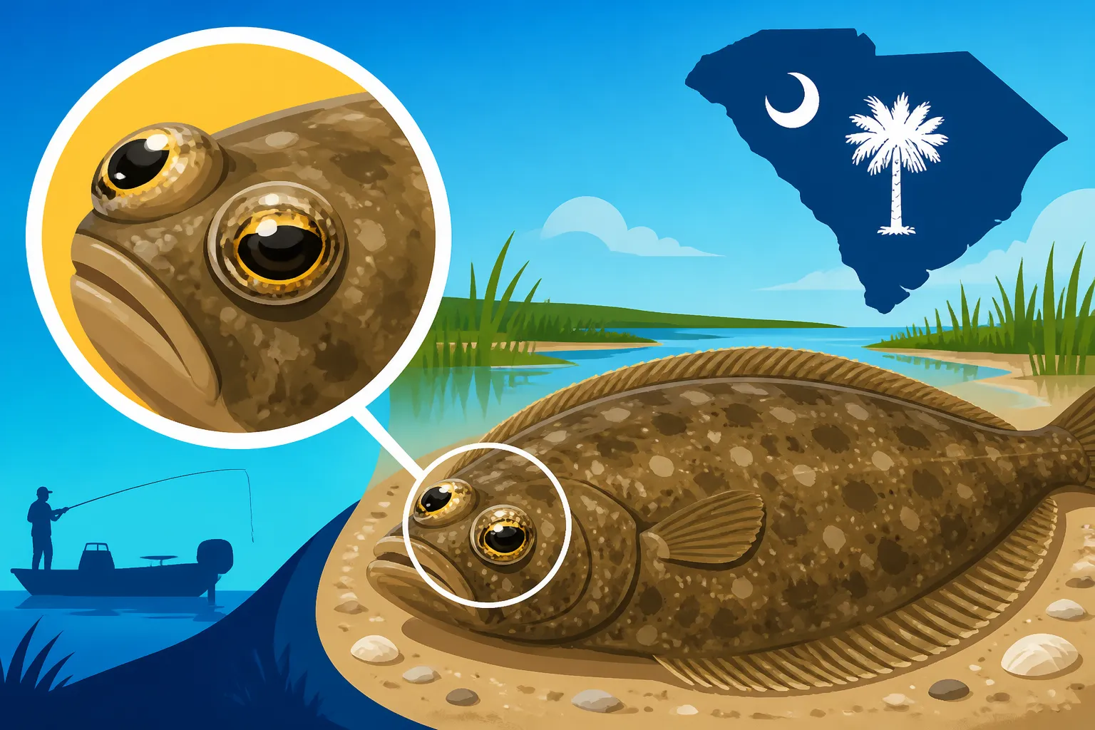How to Identify a Flounder's Eyes