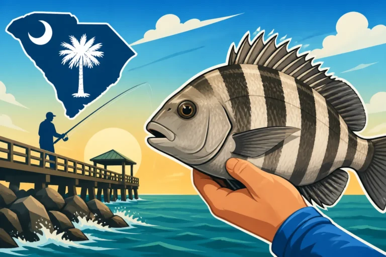 How to Catch Sheepshead Around South Carolina's Piers and Jetties