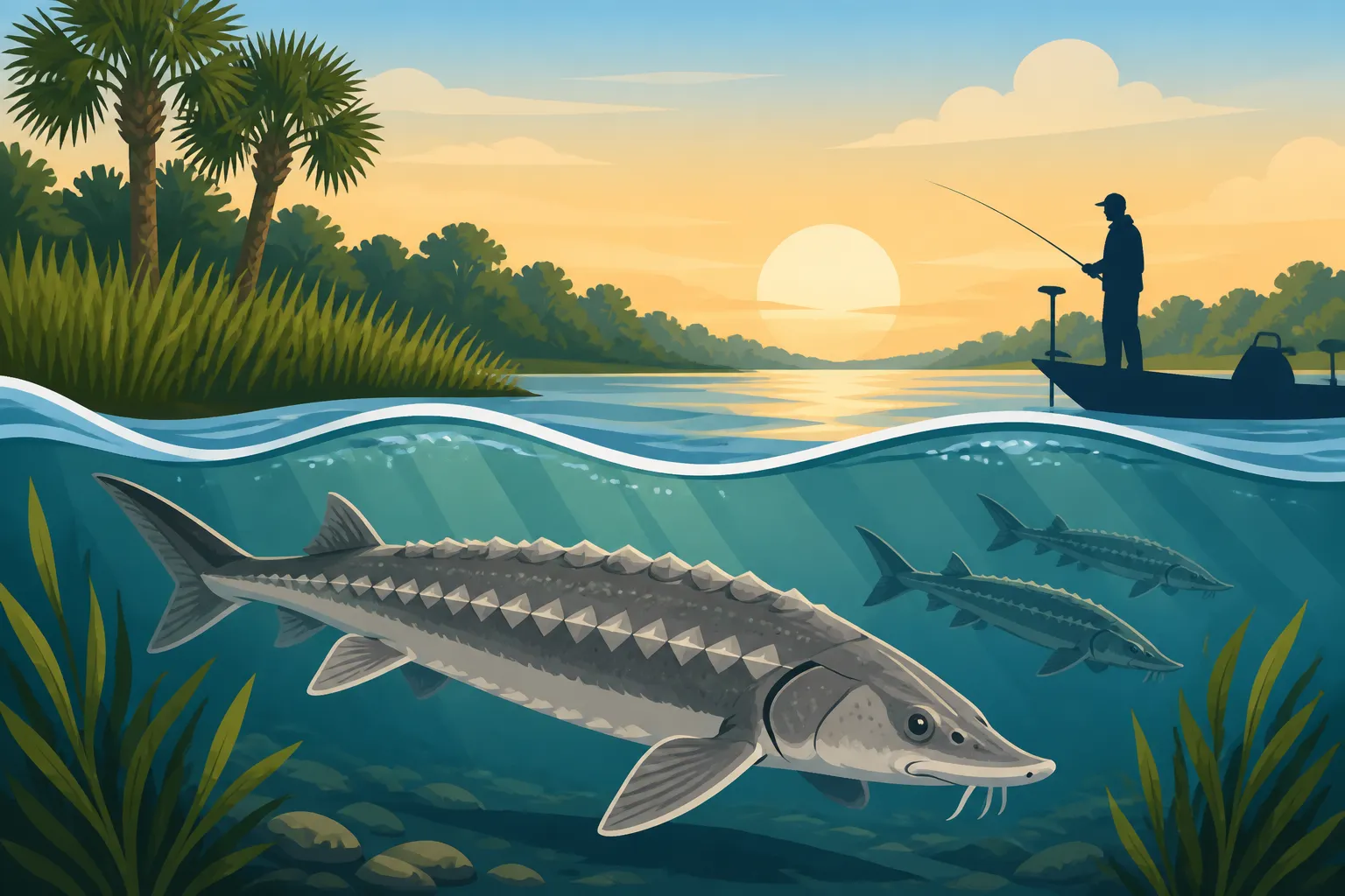 Atlantic Sturgeon Migration Through Coastal Rivers