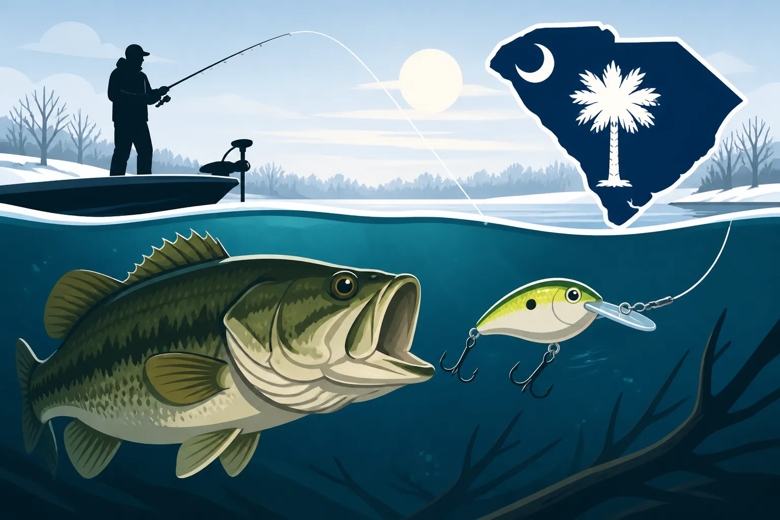 Slow-Rolling a Crankbait for Winter Bass