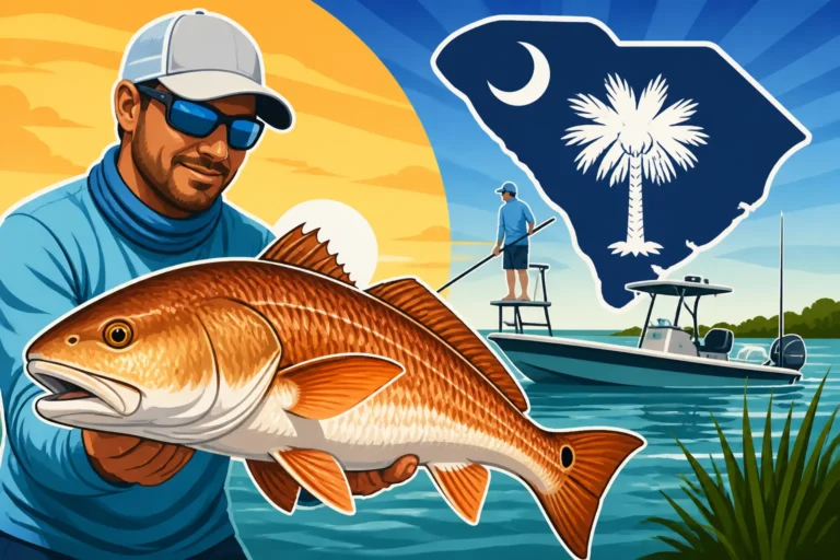 South Carolina Redfish Charter Fishing Trips