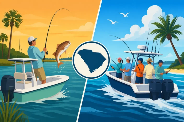 Private vs Shared Fishing Charters in South Carolina