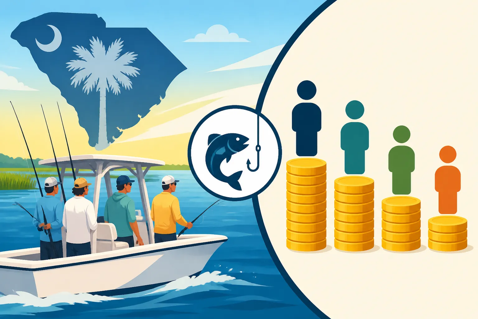 Group Size and Per-Person Charter Costs in South Carolina