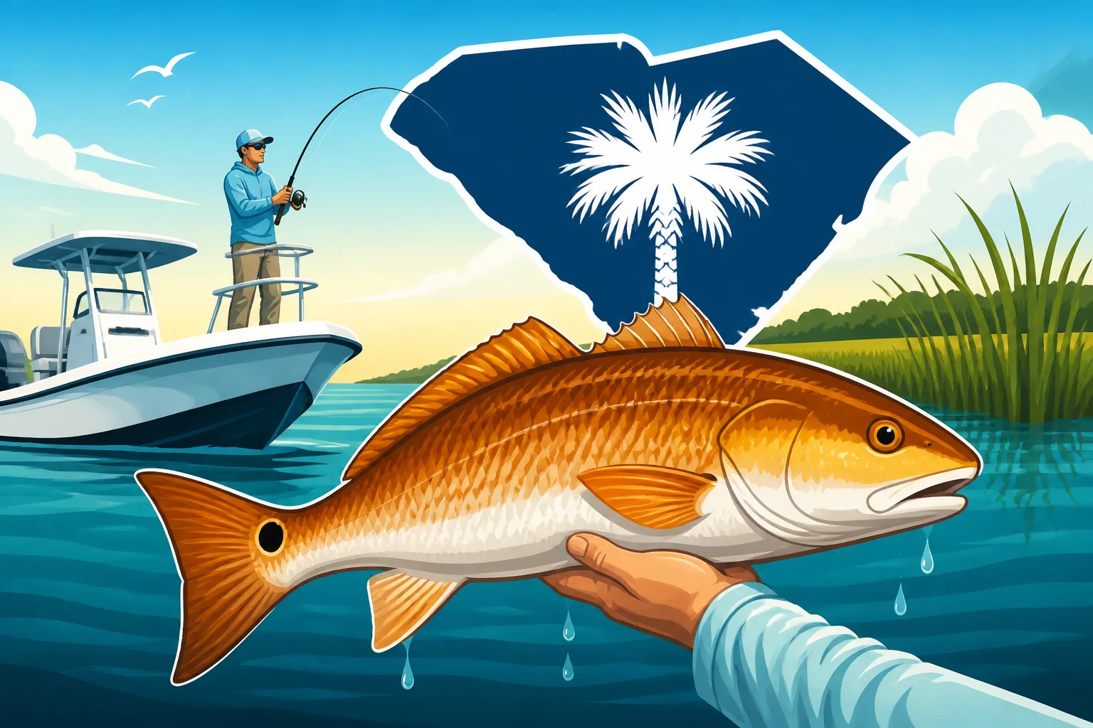South Carolina Redfish Slot Limits and What You Can Keep on Charter Trips