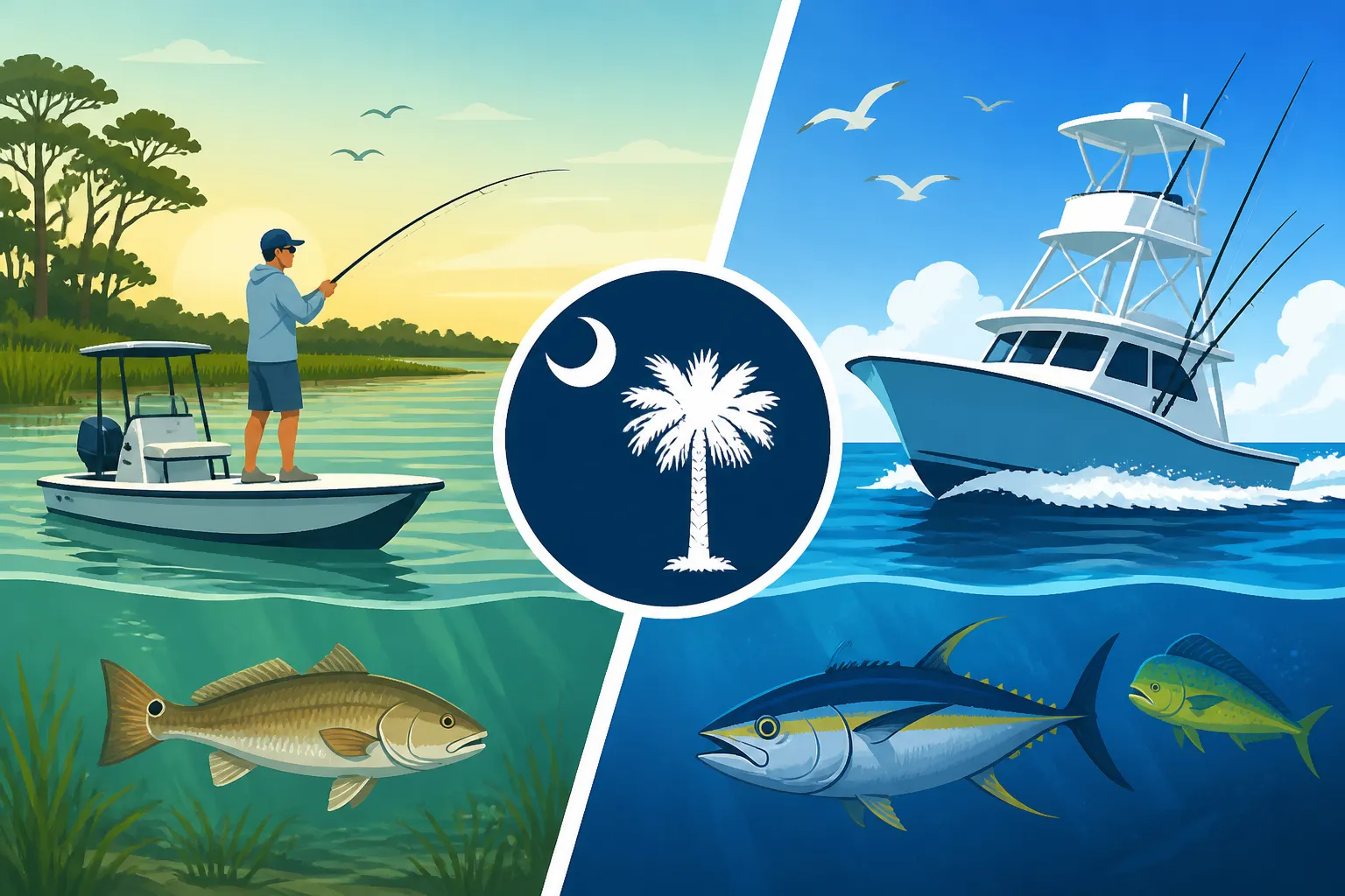 Choosing Between Inshore and Offshore Trips in South Carolina