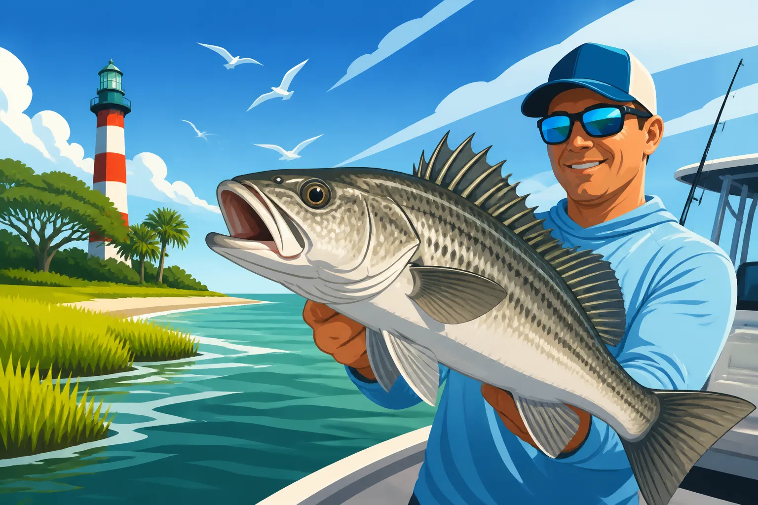 Hilton Head Seabass Fishing Trips