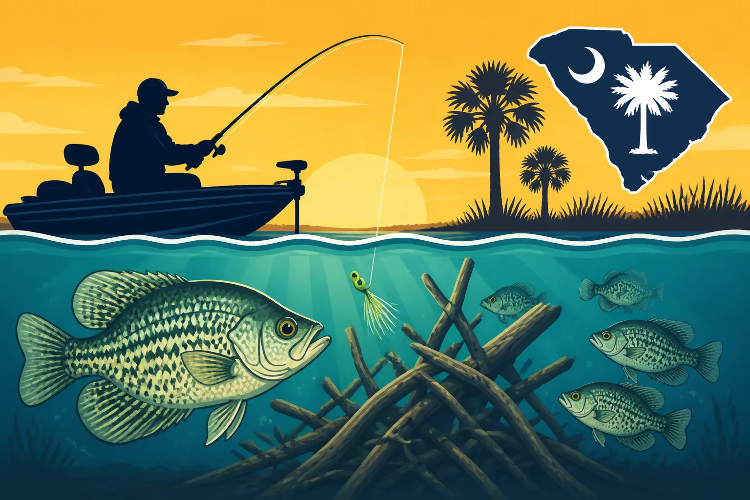 How to Fish for Crappie Around Brush Piles