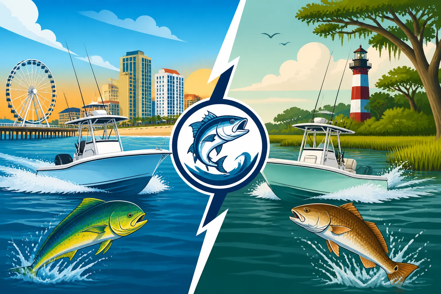 Myrtle Beach vs Hilton Head Charter Fishing