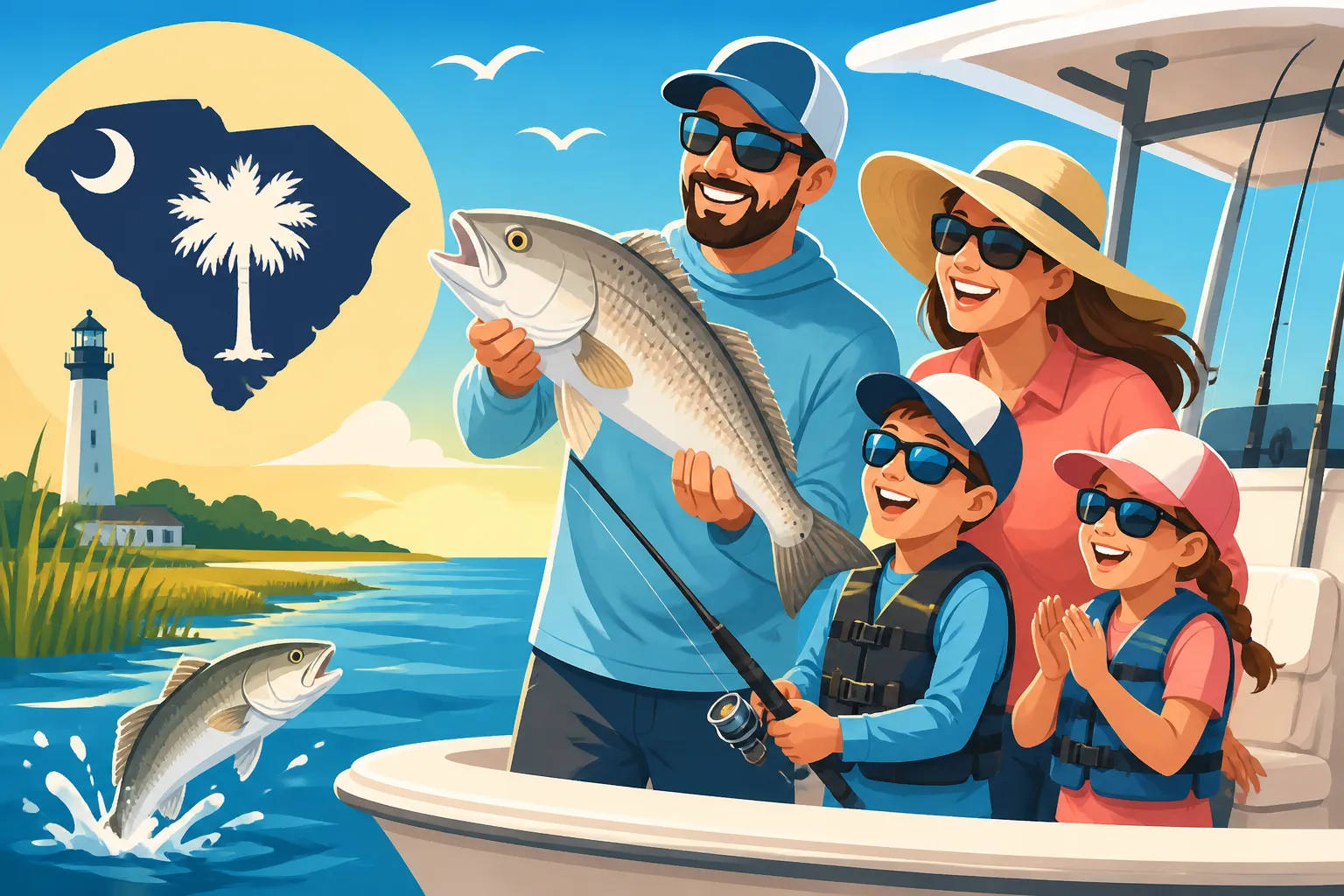 Family Fishing Charters near Charleston