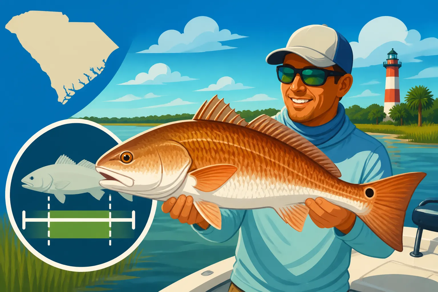 Redfish Slot Limit on Hilton Head Charter Trips