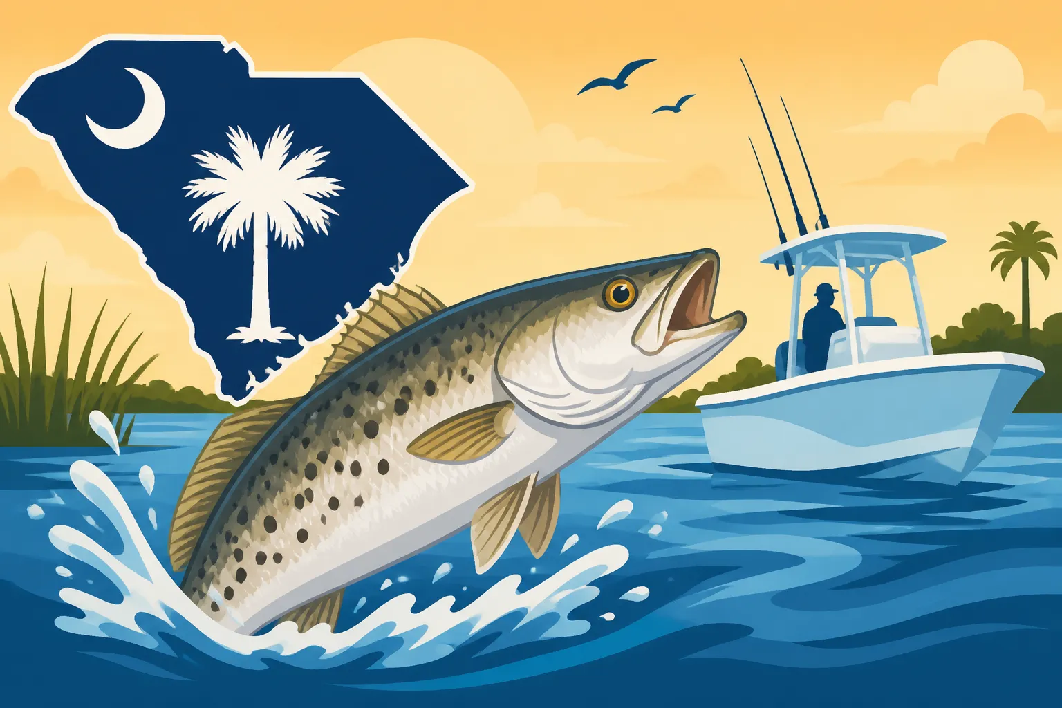 Booking a South Carolina Speckled Trout Charter