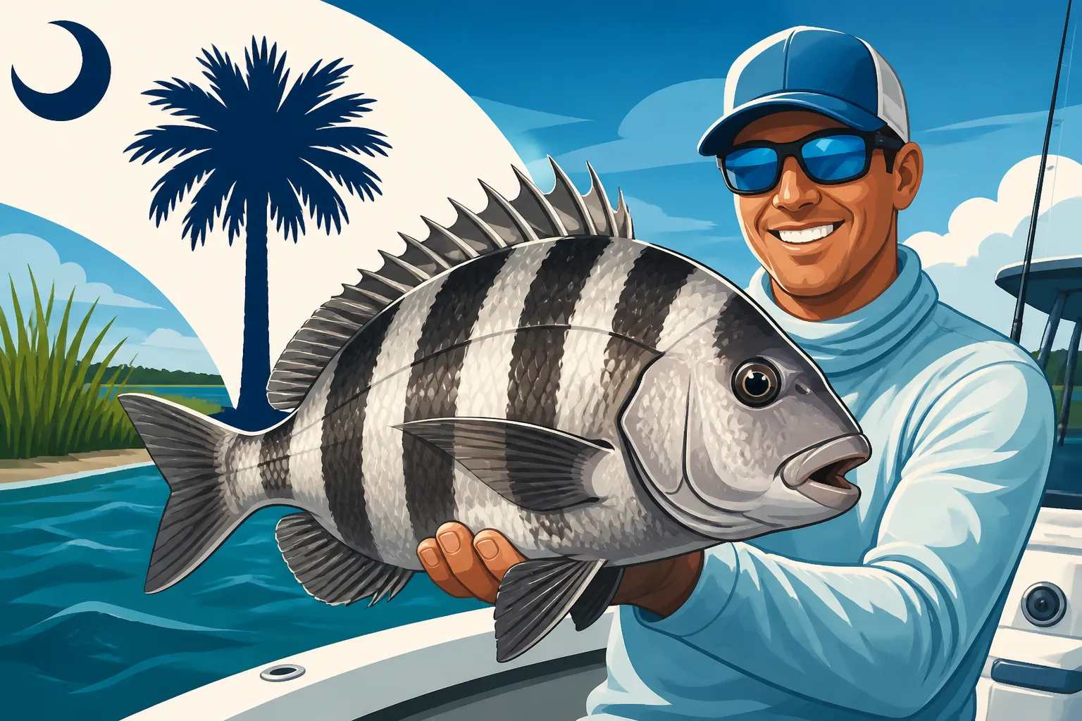 South Carolina Sheepshead Charter Fishing Trips