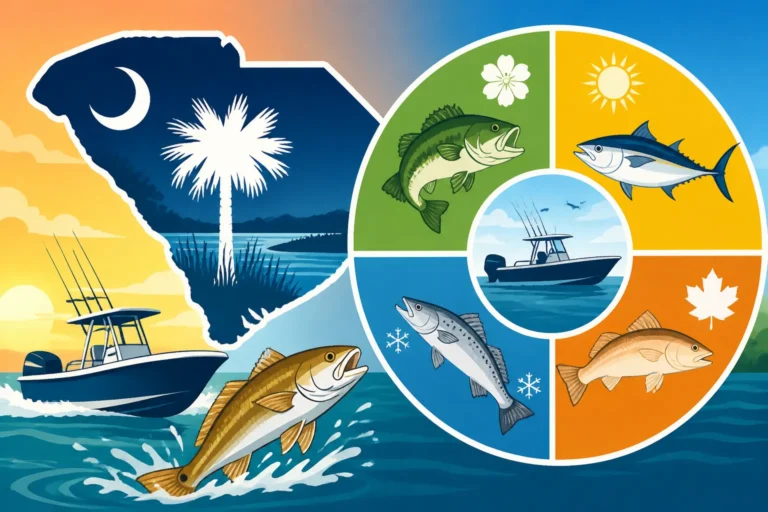 South Carolina Fishing Season Calendar for Charter Trips