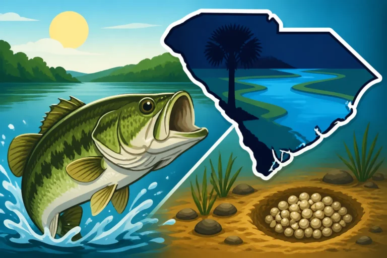When Do Largemouth Bass Spawn in South Carolina Reservoirs?