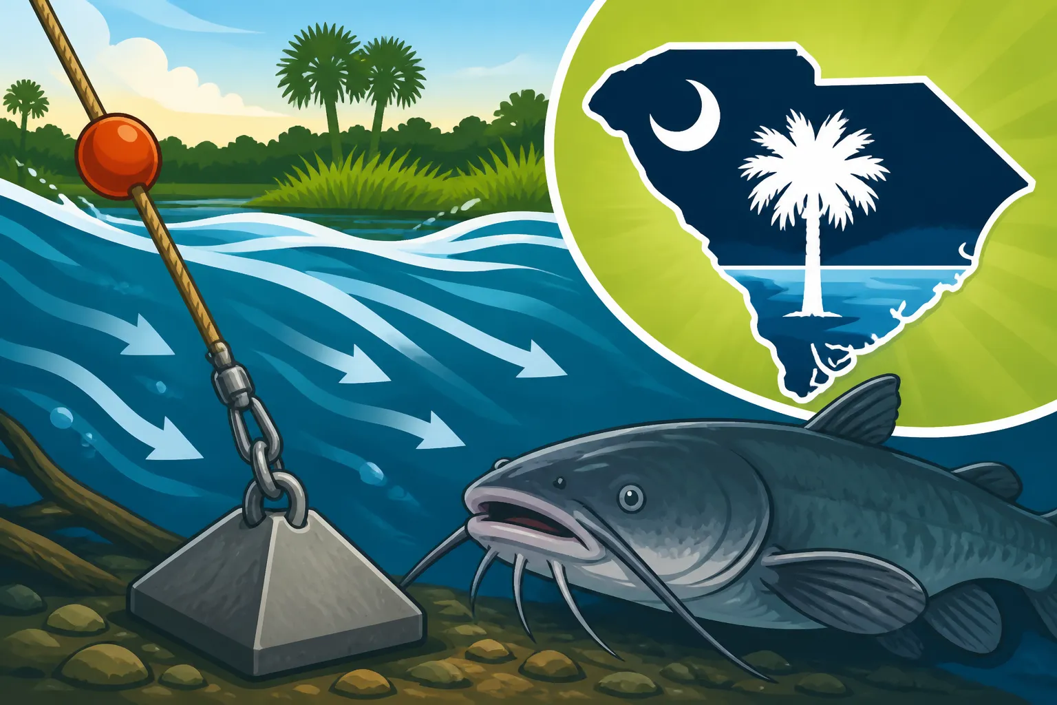 How to Anchor for Catfish in Current