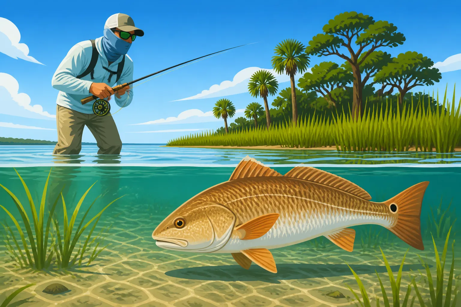 How to Sight Fish for Redfish in Shallow Water