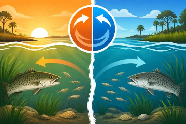 Does Tide Direction Change Where Trout Feed?