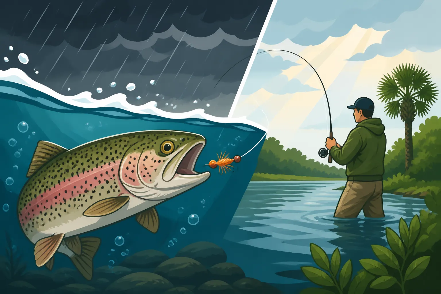 Do Stocked Trout Bite Better After Rain?