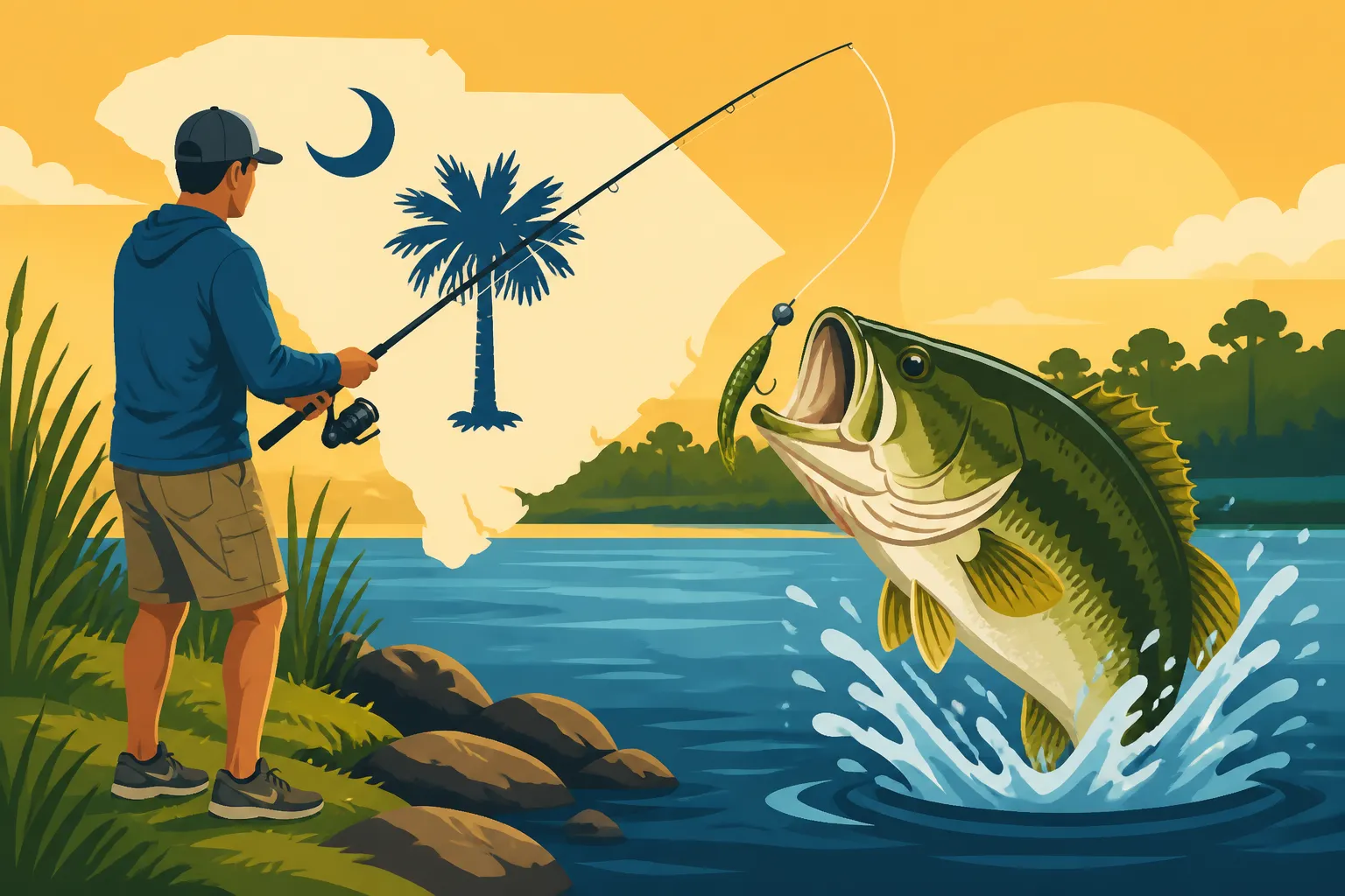 How to Fish From the Bank for Bass