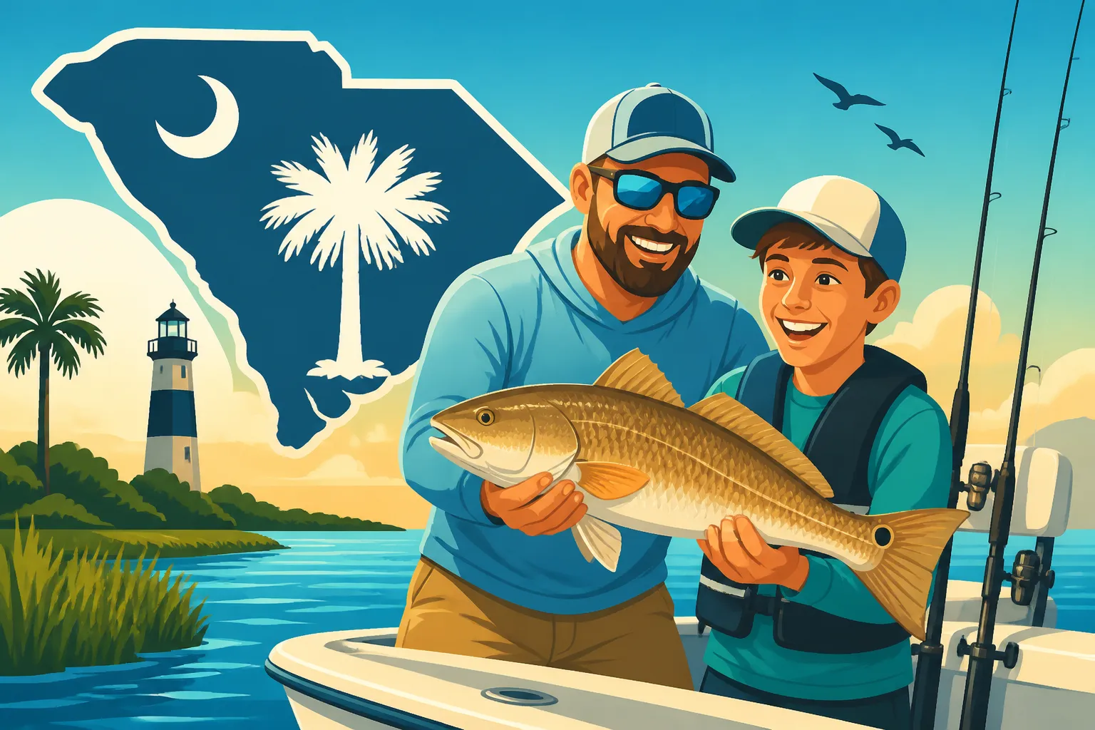 South Carolina Charter Fishing for First-Time Anglers